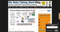 Desktop Screenshot of mynotetakingnerd.com